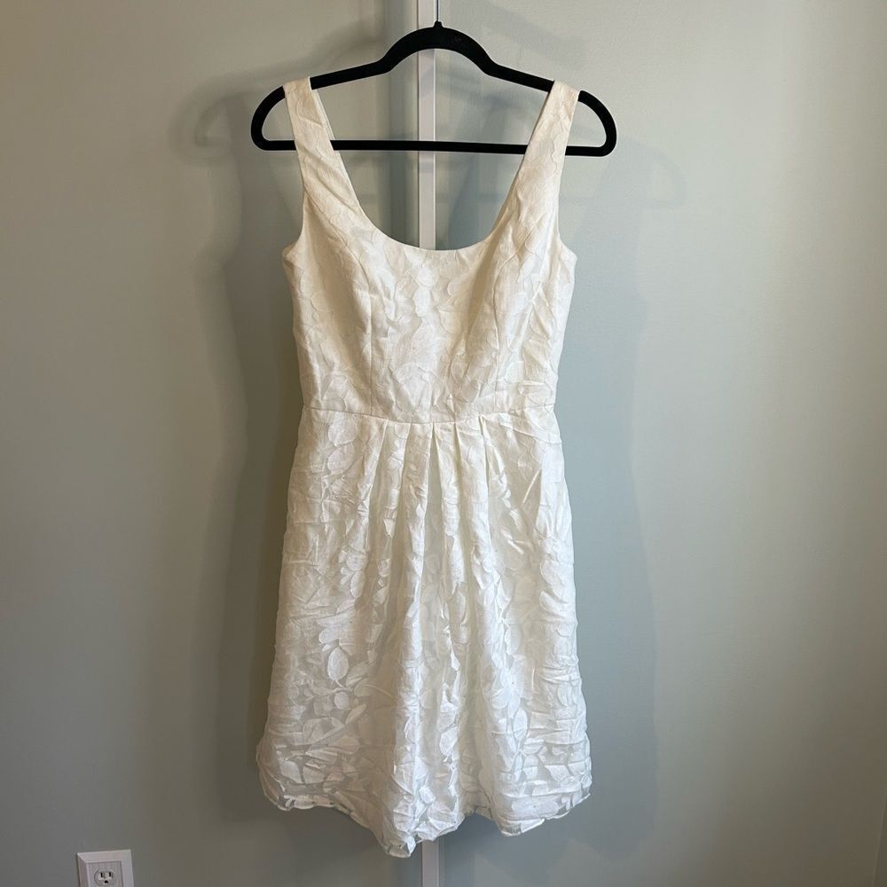 Social Bridesmaids White Sleeveless Dress - Exclusive Sample